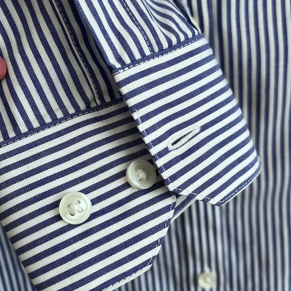 ALFRED SUNG STRIPES LONG SLEEVE V NECK WOMEN TOPS SIZE M - Picture 7 of 11